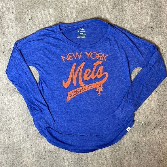 FanaticsĀ Mets long sleeved baseballātee |āS - Picture 1 of 7